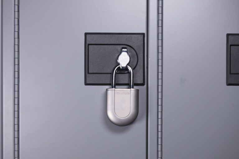 Padlock en una taquilla
