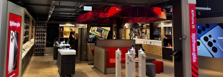 Vodafone Islandia moderniza su experiencia minorista con los elegantes dispositivos antirrobo de InVue