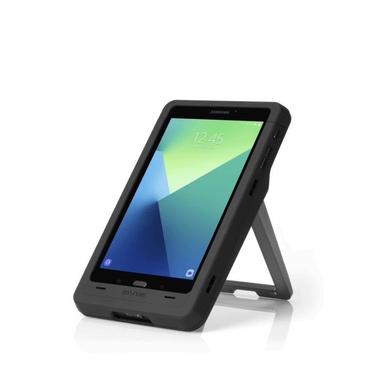 NE360T con el dispositivo Samsung orientado hacia la izquierda