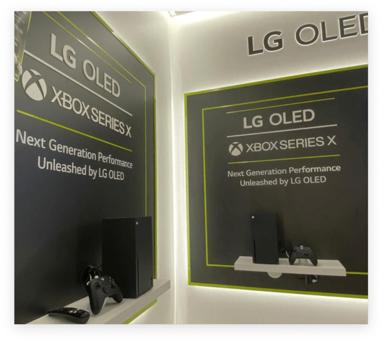 Solución de pantalla LG OLED XBox