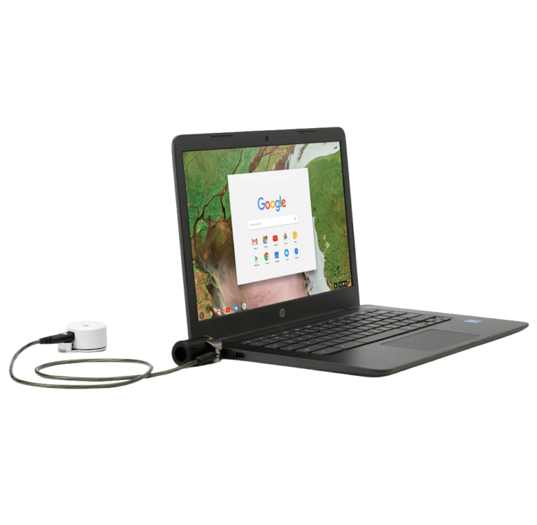 K Bloqueo de seguridad conectado al ordenador portátil