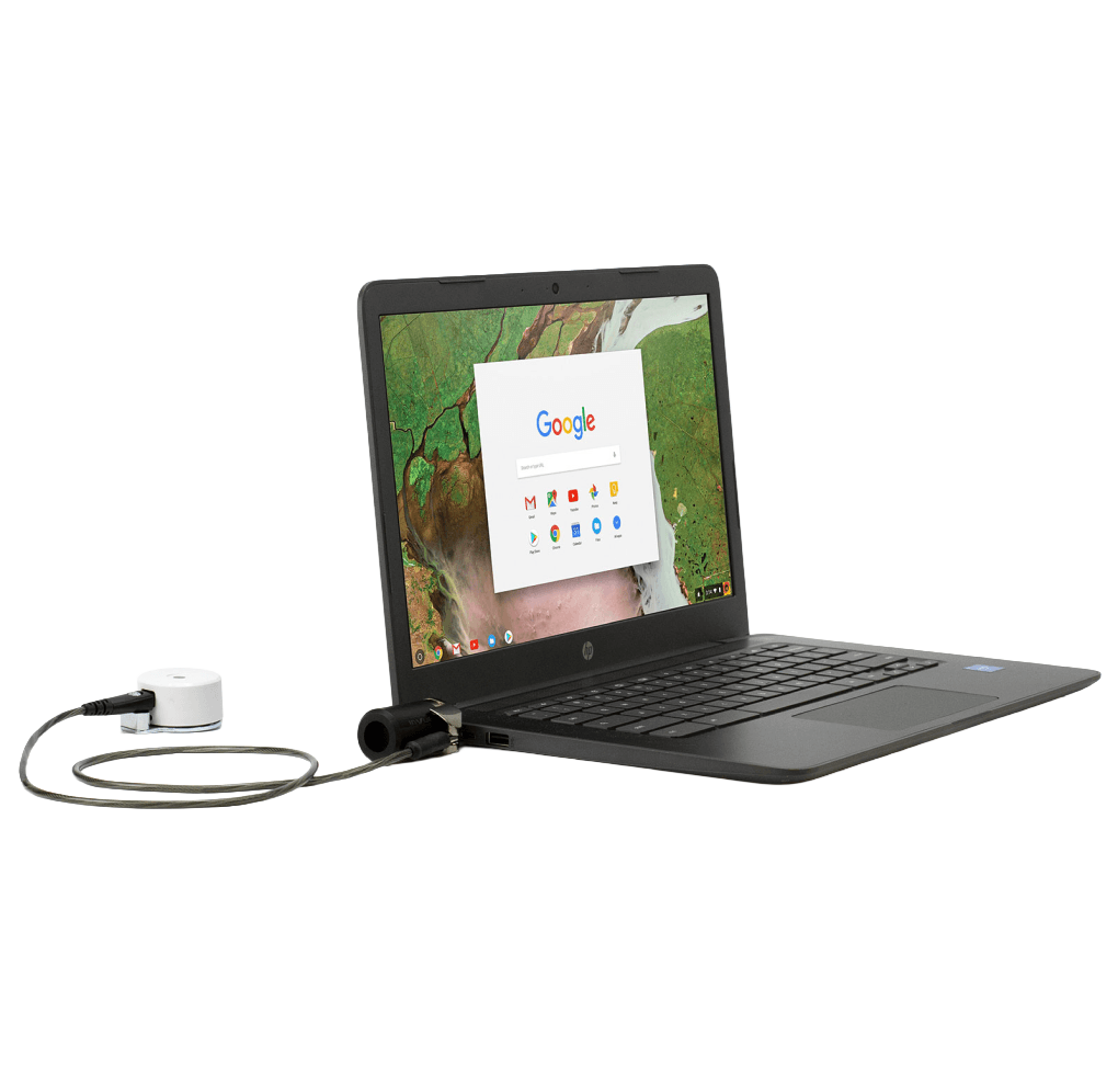 K Bloqueo de seguridad conectado al ordenador portátil