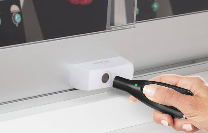 Smart Plunger Lock blanco que se desbloquea con OneKEY