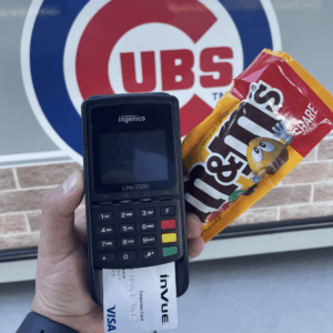 mPOS dispositivo en los Cubs