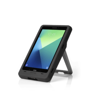 NE360T con el dispositivo Samsung orientado hacia la izquierda