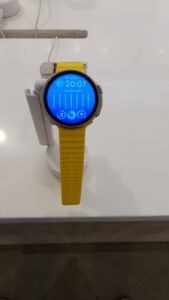 Smartwatch en una pantalla segura