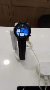 Smartwatch en una pantalla segura