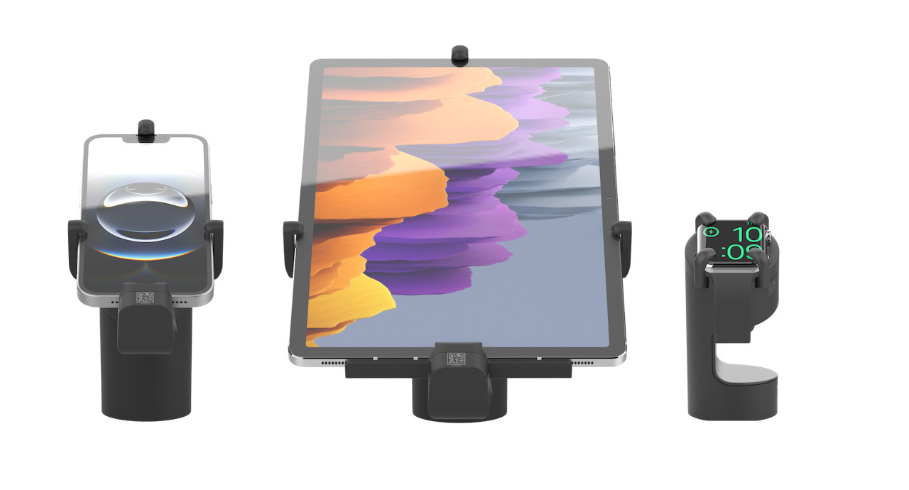 La solución OnePOD para teléfonos, tabletas y dispositivos portátiles con pantalla segura