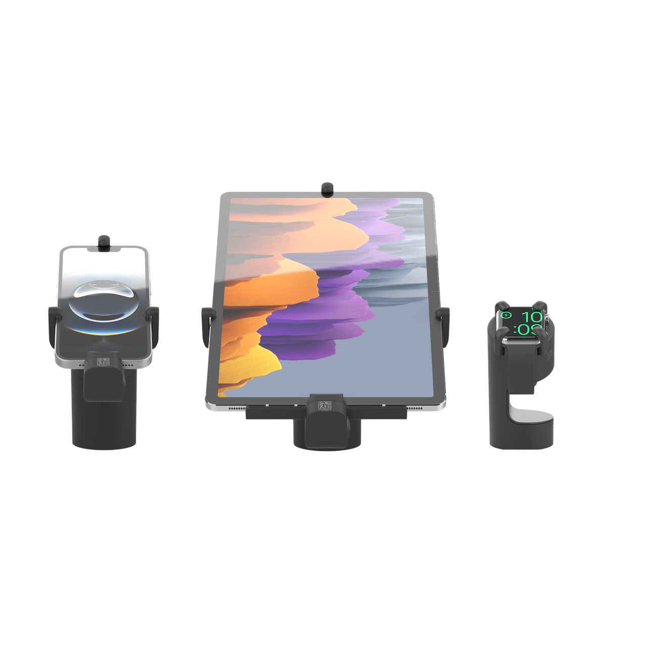 La solución OnePOD para teléfonos, tabletas y dispositivos portátiles con pantalla segura