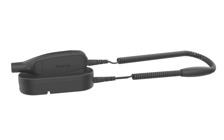 OneKEY El desenganchador está fijado en su base de conexión fija mediante un cable de extracción acoplado.
